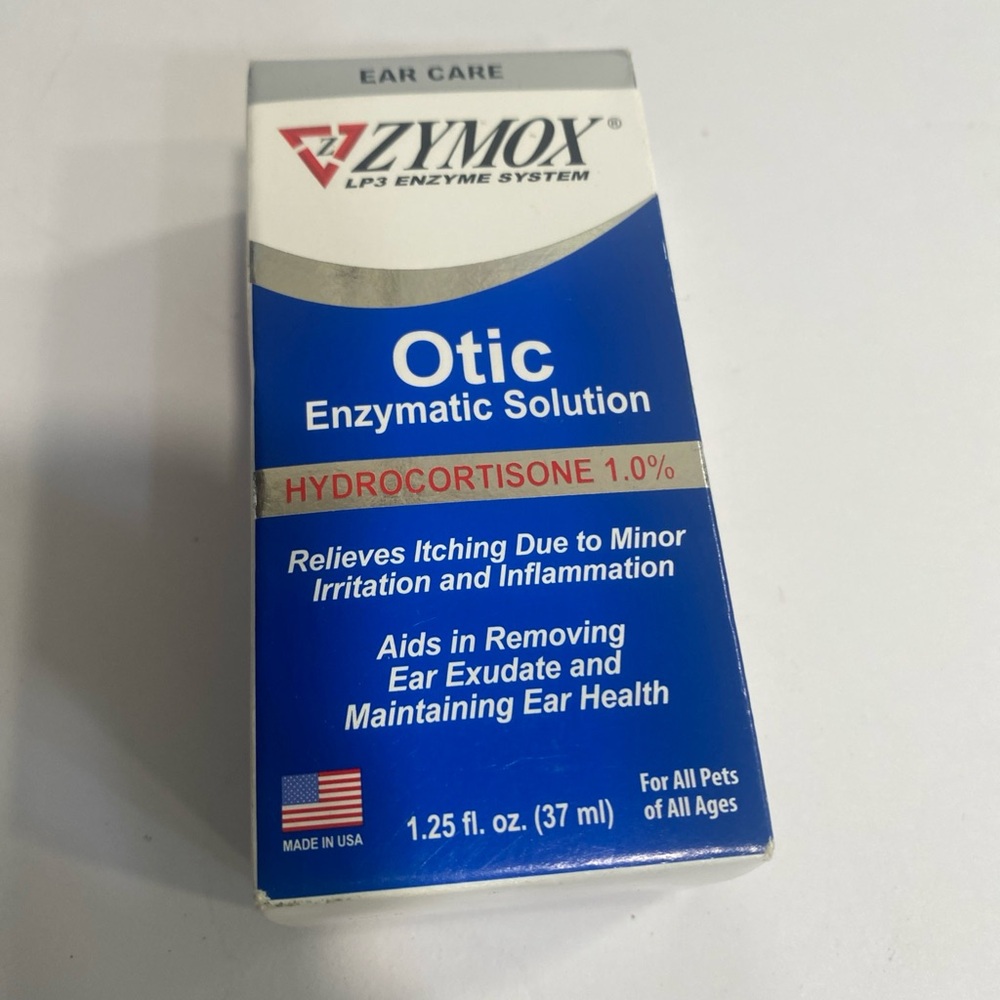 Otic Enzymatic Solution Dogs &Cats, 1% Hydrocortisone Ear Itch Relief Exp. 6/27 - Picture 3 of 5
